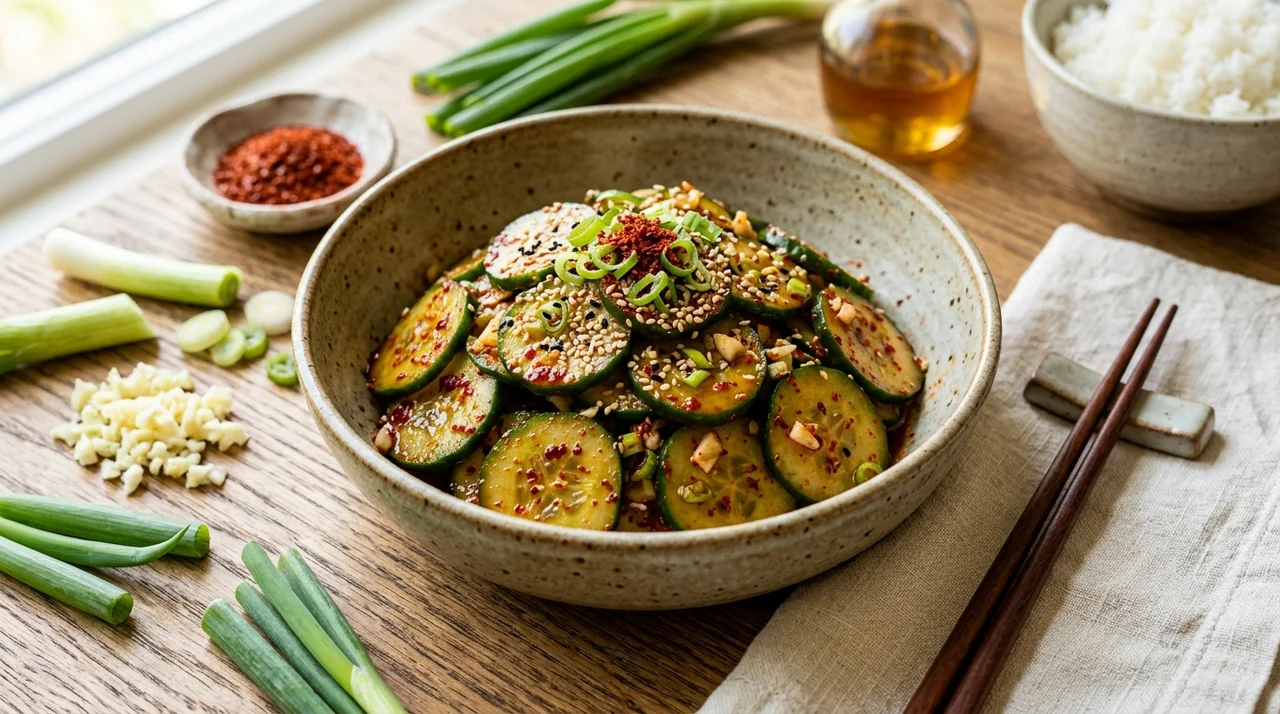 오이무침 레시피, 아삭하고 감칠맛 나는 황금비율 공개
