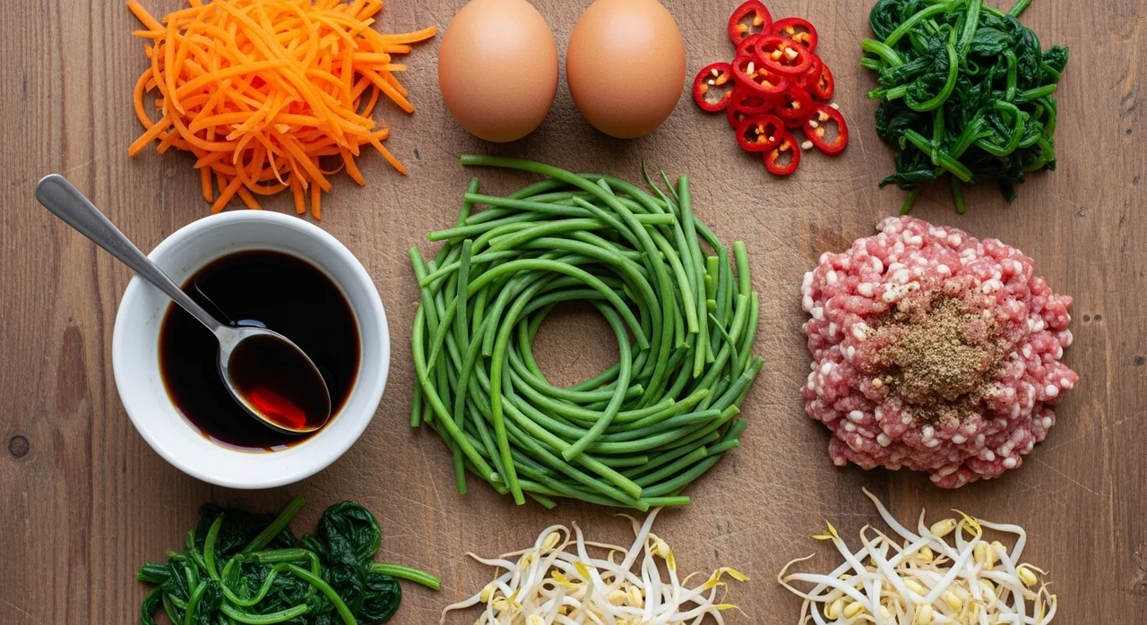 마늘쫑비빔밥 만들기 전 준비물 체크리스트