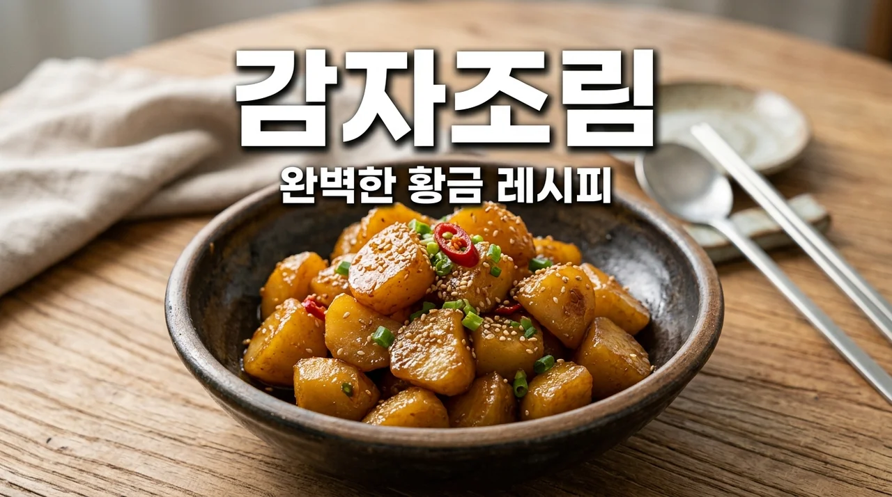 감자조림 황금레시피: 부서지지 않고 쫀득하게 만드는 비법