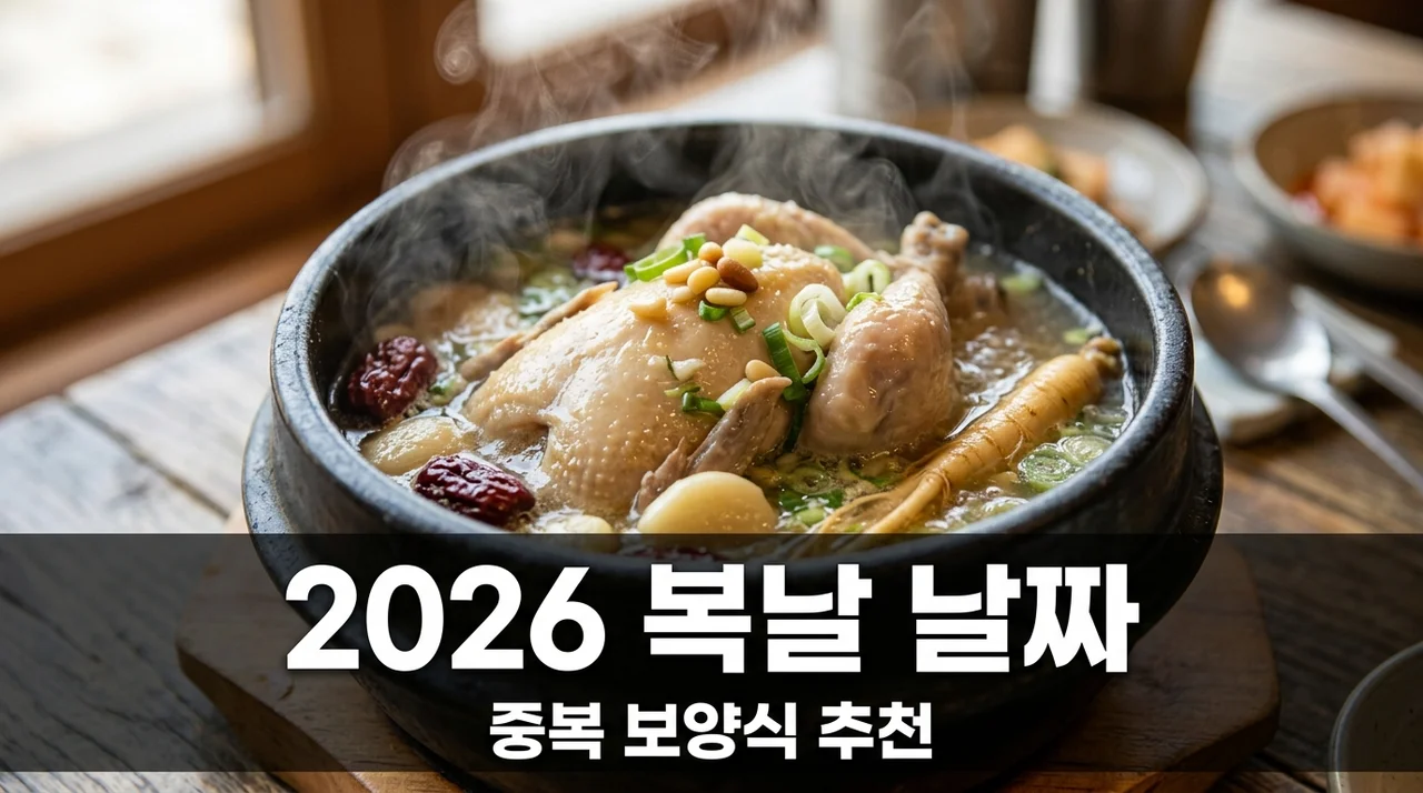 초복 중복 말복 2026년 날짜 총정리! 오늘 중복 보양식 추천까지