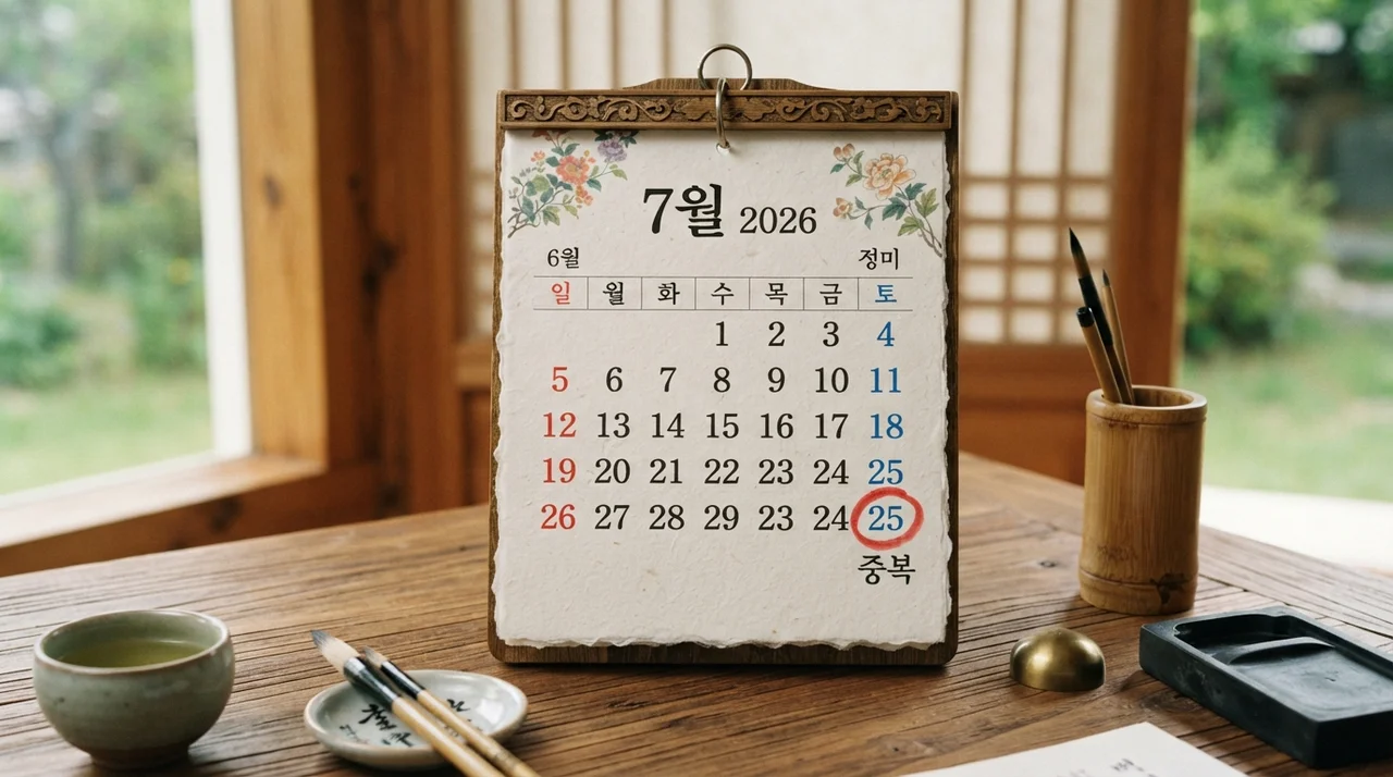 2026년 초복 중복 말복, 오늘 중복은 언제인가요?