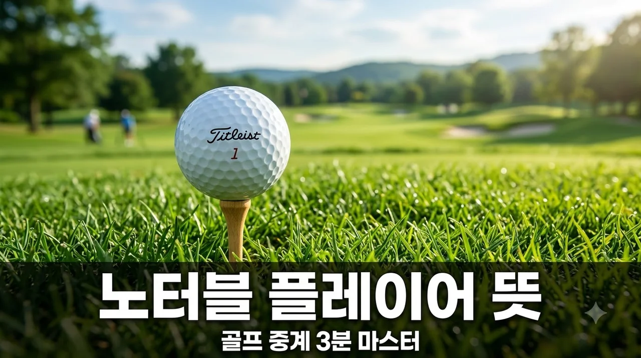 노터블 플레이어 뜻, 골프 중계 화면 속 '주목할 선수' 완벽 해석
