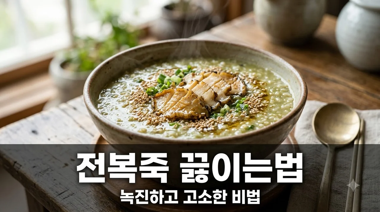 전복죽 끓이는법 고소한 내장 손질부터 녹진한 레시피까지 완벽 가이드