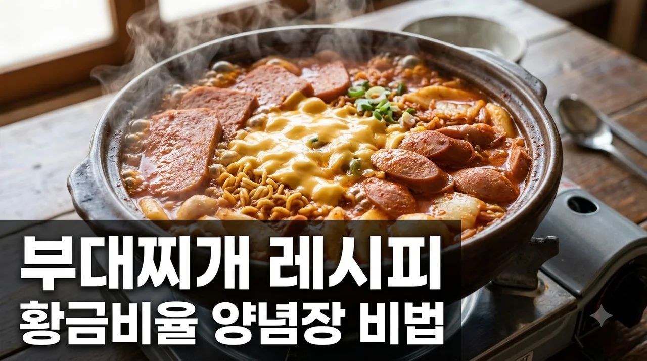 부대찌개 레시피 황금비율 양념장과 맛집 국물 맛 내는 비결