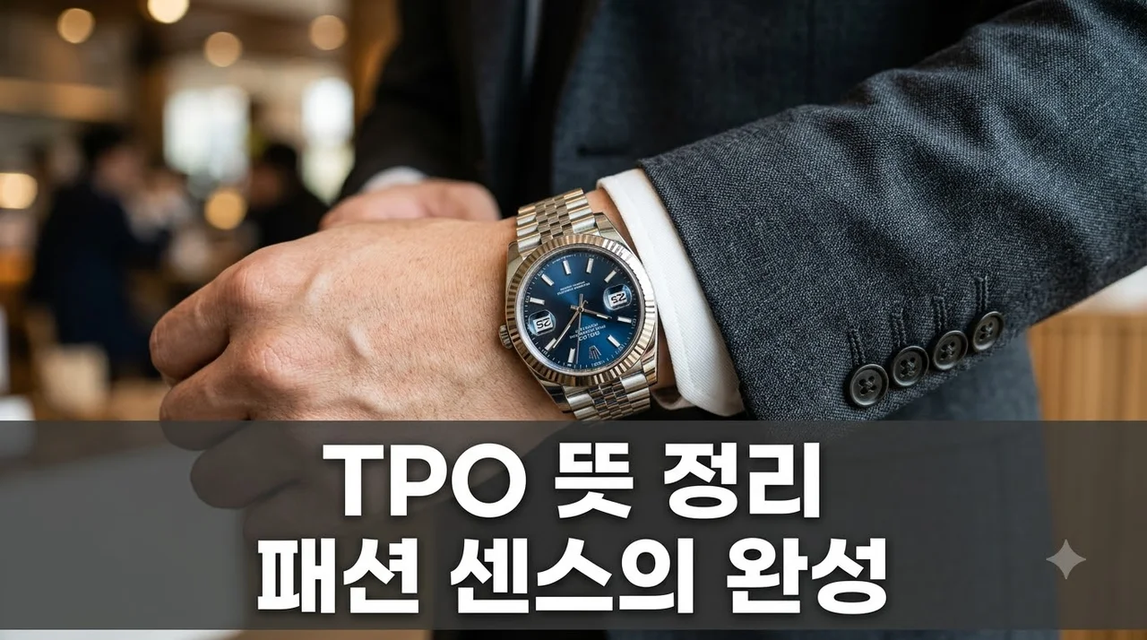 TPO 뜻 완벽 정리! 패션 센스를 결정하는 시간·장소·상황 활용법