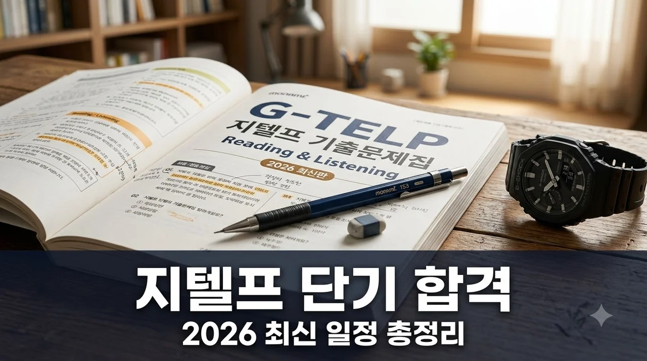 지텔프 65점 단기 합격! 2026 시험 일정 시간 준비물 완벽 가이드