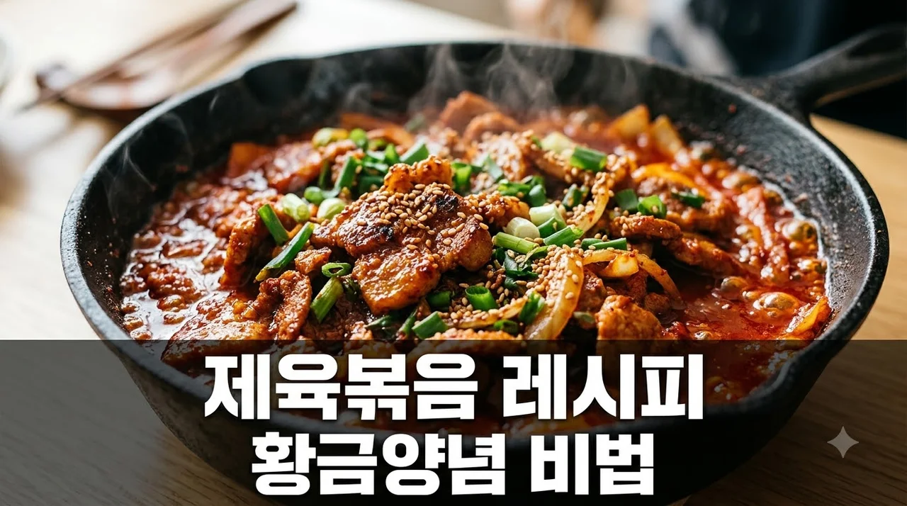 제육볶음 레시피 황금비율 양념장으로 식당 맛 내는 법