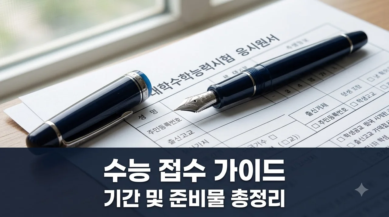 수능 접수 기간 및 방법 총정리: 2027학년도 준비물과 주의사항