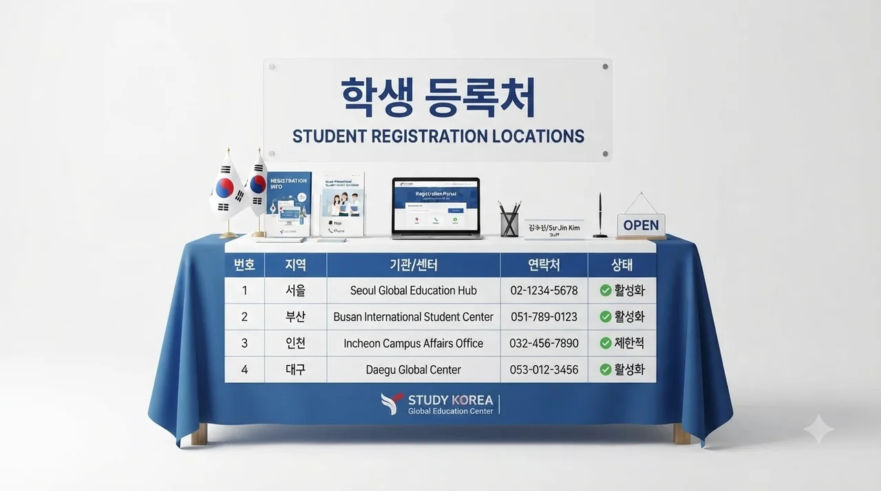 응시 대상별 수능 접수 장소 및 정보 요약