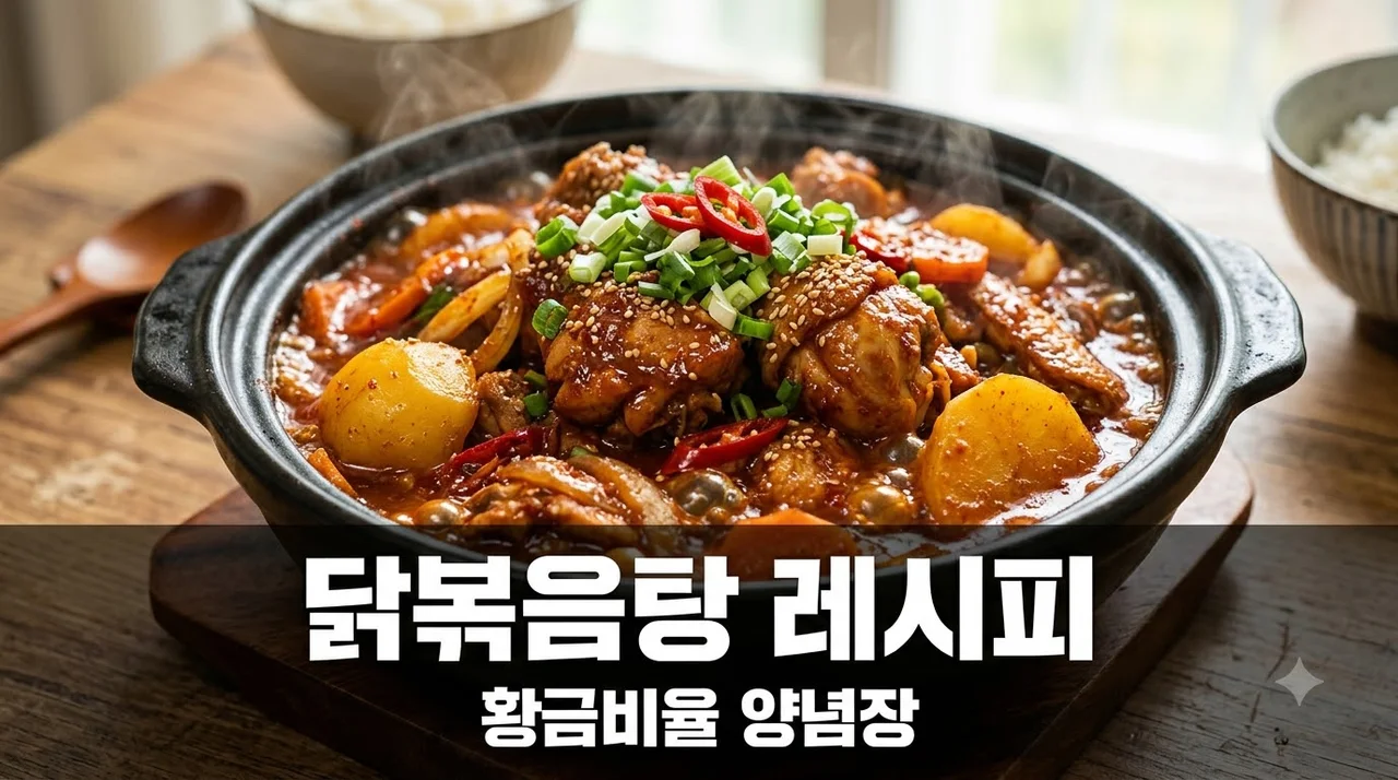닭볶음탕 레시피 황금비율 양념장과 실패 없는 잡내 제거 비법