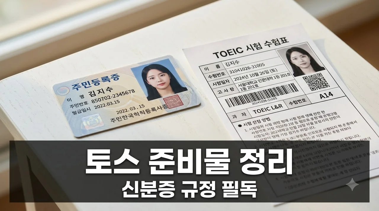 토익스피킹 준비물 체크리스트 2026: 신분증 규정 및 필수 팁 정리
