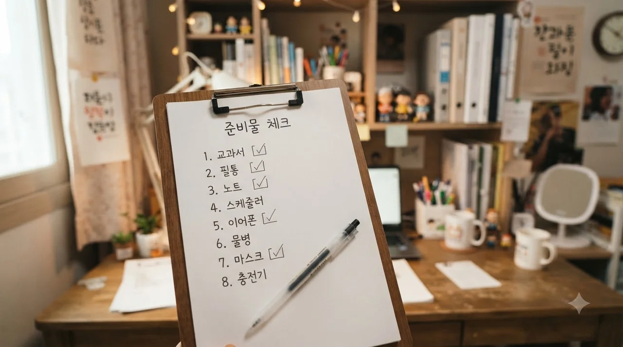 잊은 건 없는지 마지막으로 체크하세요!