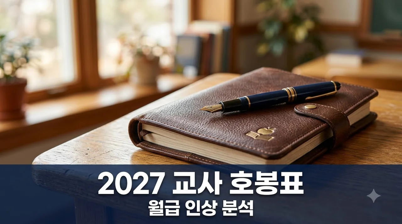 2027 교사 호봉표 및 봉급 인상률 완벽 정리: 내 월급은 얼마나 오를까?