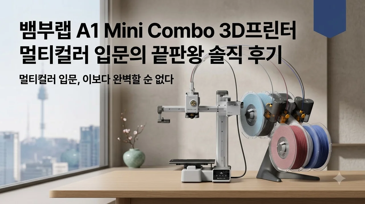 뱀부랩 A1 Mini Combo 3D프린터 멀티컬러 입문의 끝판왕 솔직 후기