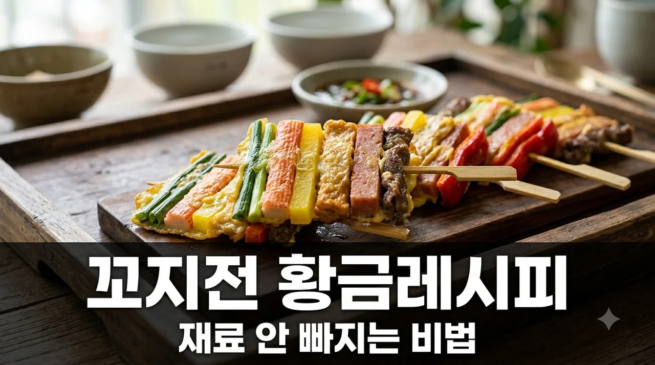 꼬지전 예쁘게 만드는 법! 재료 안 빠지는 꿀팁과 알록달록 레시피