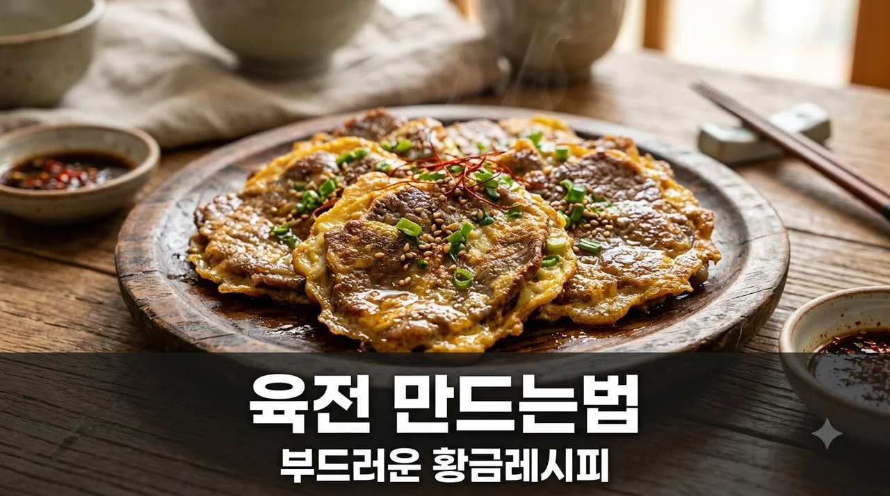 육전 만드는법 부드러운 고기 부위 선택과 맛깔나는 황금레시피