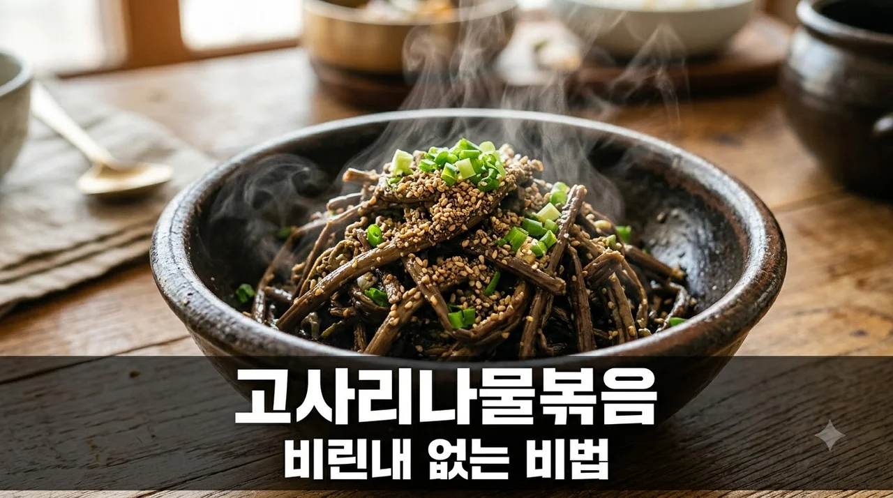 고사리나물볶음 맛있게 만드는 법 : 비린내 없이 부드러운 황금레시피
