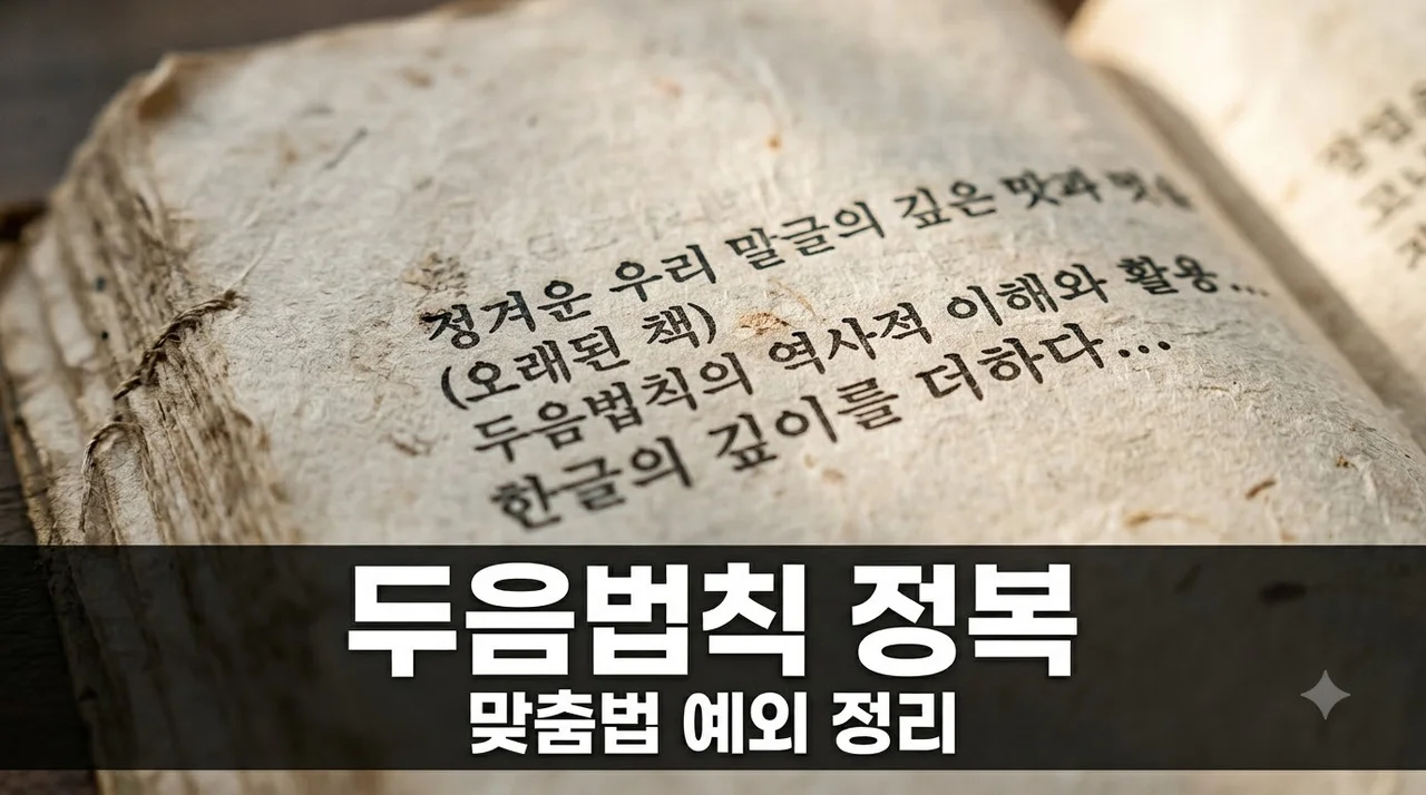 두음법칙 완벽 정리: 헷갈리는 맞춤법 예외와 발음 규칙 총정리