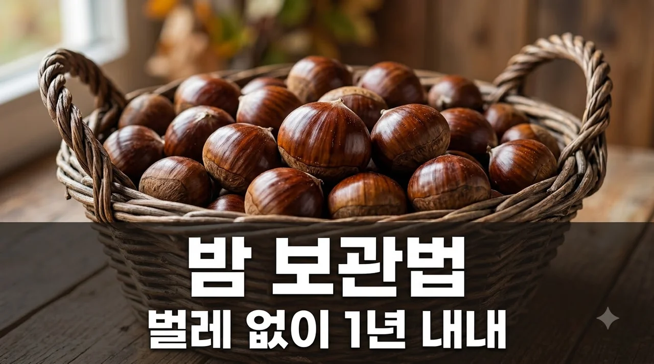 밤 보관법, 벌레 걱정 없이 1년 내내 싱싱하게 보관하는 꿀팁